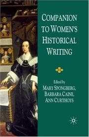 Tapa de Companion to women's historical writing