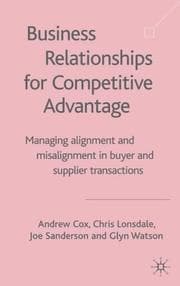 Tapa de Business Relationships for Competitive Advantage