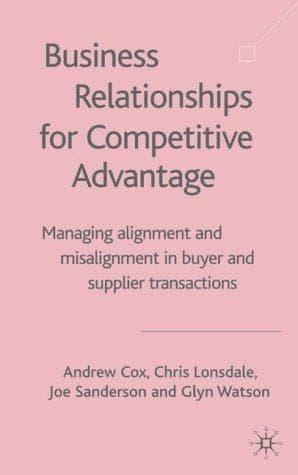 Tapa de Business relationships for competitive advantage