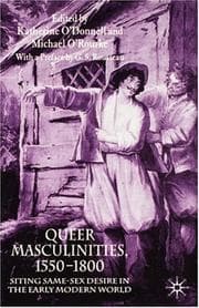 Tapa de Queer Masculinities, 1550-1800
