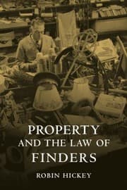 Tapa de Property And The Law Of Finders