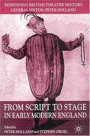 Tapa de From script to stage in early Modern England