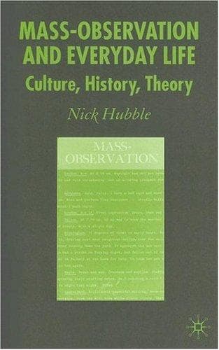 Tapa de Mass-Observation and everyday life