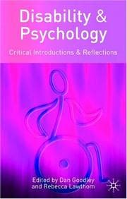Tapa de Disability and psychology