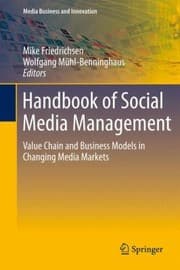 Tapa de Handbook Of Social Media Management Value Chain And Business Models In Changing Media Markets