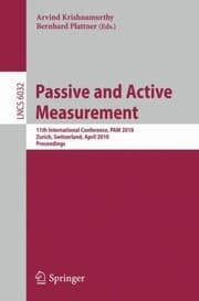 Tapa de Passive And Active Measurement 11th International Conference Pam 2010 Zurich Switzerland April 79 2010 Proceedings