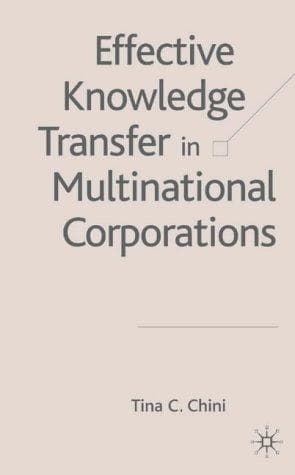Tapa de Effective knowledge transfer in multinational corporations