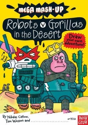 Tapa de Robots Vs Gorillas In The Desert