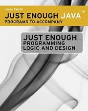 Tapa de Just Enough Java Programs To Accompany Just Enough Programming Logic And Design
