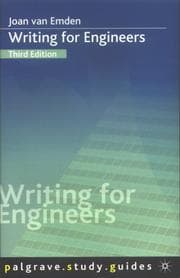 Tapa de Writing for Engineers (Palgrave Study Guides)