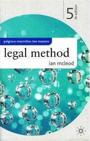 Tapa de Legal Method