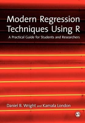 Tapa de Modern Regression Techniques Using R A Practical Guide For Students And Researchers