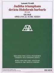 Tapa de Juditha Triumphans Devicta Holofernis Barbarie Sacrum Militare Oratorium Venezia 1716 Rv 644