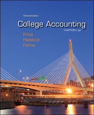 Tapa de College Accounting Chapters 130