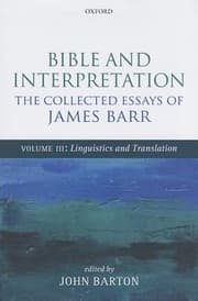 Tapa de Bible And Interpretation The Collected Essays Of James Barr