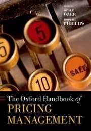Tapa de The Oxford Handbook Of Pricing Management