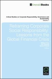 Tapa de Reframing Corporate Social Responsibility Lessons From The Global Financial Crisis