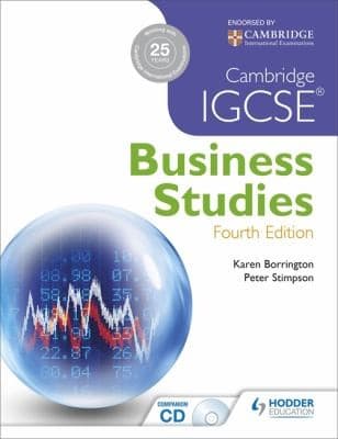 Tapa de Cambridge Igcse Business Studies