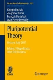 Tapa de Pluripotential Theory Cetraro Italy 2011