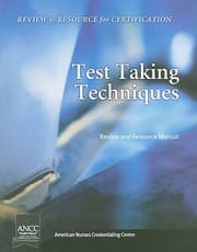 Tapa de Test Taking Techniques Review And Resource Manual