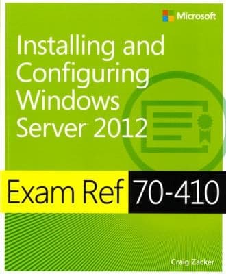 Tapa de Exam Ref 70410 Installing And Configuring Windows Server 2012