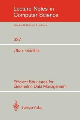 Tapa de Efficient Structures For Geometric Data Management