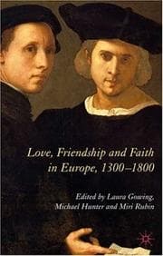 Tapa de Love, friendship and faith in Europe, 1300-1800