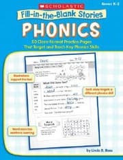 Tapa de Fillintheblank Stories 50 Clozeformat Practice Pages That Target And Teach Key Phonics Skills