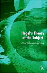 Tapa de Hegel's Theory of the Subject