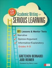 Tapa de Funsize Academic Writing For Serious Learning 101 Lessons Mentor Texts Narrative Opinionargument Informativeexplanatory Grades 49