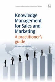 Tapa de Knowledge Management For Sales And Marketing A Practitioners Guide