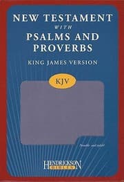Tapa de King James Version Lilac Flexisoft Leather Flap New Testament With Psalms And Proverbs