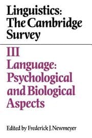Tapa de Linguistics The Cambridge Survey