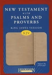 Tapa de The New Testament With Psalms Proverbs King James Version