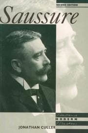 Tapa de Saussure (Fontana Modern Masters)