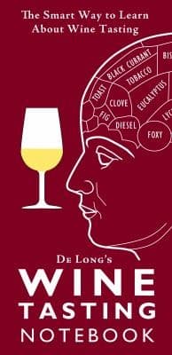 Tapa de De Longs Wine Tasting Notebook
