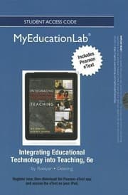 Tapa de Integrating Educational Technology Into Teaching Myeducationlab Standalone Access Card