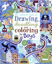 Tapa de The Usborne Book of Drawing Doodling and Coloring for Boys