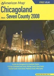 Tapa de American Map Chicagoland Illinois Seven County 2008