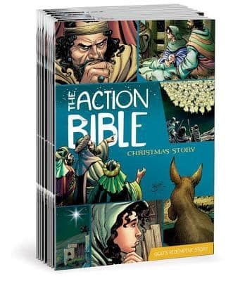 Tapa de The Action Bible Christmas Story 25Pack