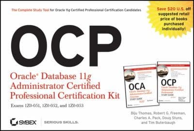 Tapa de Ocp Oracle Database 11g Administrator Certified Professional Certification Kit 1z1051 1z1052 And 1z1053