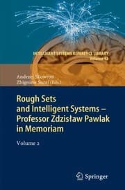 Tapa de Rough Sets And Intelligent Systems To The Memory Of Professor Zdzislaw Pawlak
