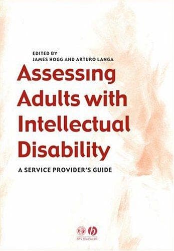 Tapa de Assessing adults with intellectual disabilities