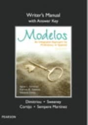 Tapa de Modelos An Integrated Approach For Proficiency In Spanish Writers Manual With Answer Key
