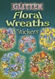 Tapa de Glitter Floral Wreaths Stickers