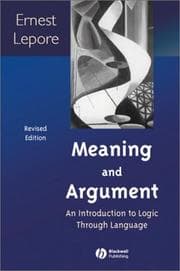 Tapa de Meaning and Argument