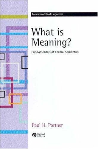 Tapa de What Is Meaning?