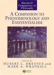 Tapa de A companion to phenomenology and existentialism