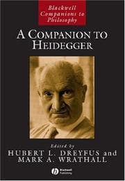 Tapa de A Companion to Heidegger (Blackwell Companions to Philosophy, Vol. 29)