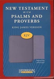 Tapa de New Testament with Psalms and ProverbsKJVMagnetic Closure